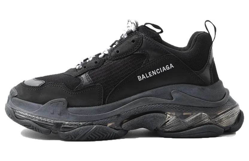 Balenciaga Triple S Clear Sole Black