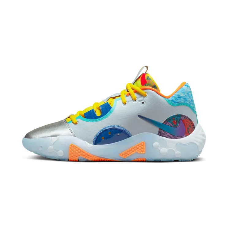 Nike PG 6 What The “Opti Yellow / Total Orange / Hyper Royal / Metallic Silver” (DR8959-700)