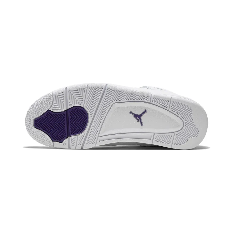 Jordan 4 Retro Metallic Purple White/Metallic Silver-Court Purple (CT8527-115)