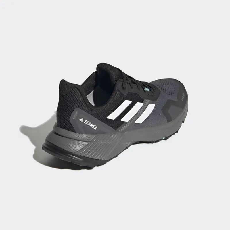 Adidas Terrex Soulstride RAIN.RDY Trail Running Core Black / Crystal White / Mint Ton (FZ3045)