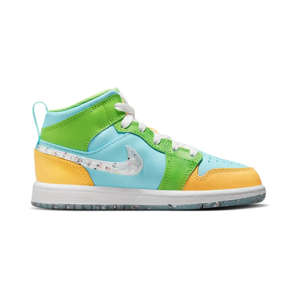 Jordan 1 Mid SE Glacier Ice Citron Pulse Action Green White (DX4370-400)