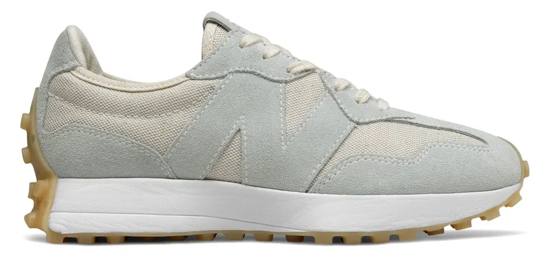 New Balance 327 Light Beige (W) White/Pale Blue (WS327UND)