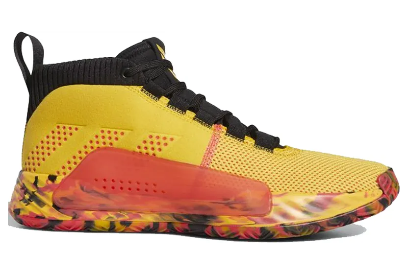 Adidas Dame 5 ‘Dame Goose’ Bold Gold/Shock Red/Core Black (BB9315)