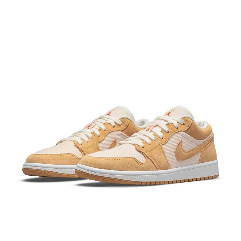 Jordan 1 Low SE Twine Orange Quartz Corduroy (W) (DH7820-700)