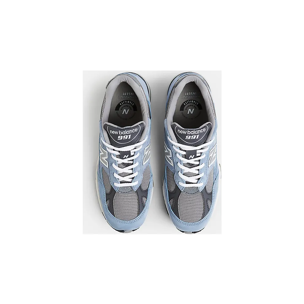 New Balance 991 “MiUK Dusty Blue Alloy Smoked Pearl” (M991BGG)