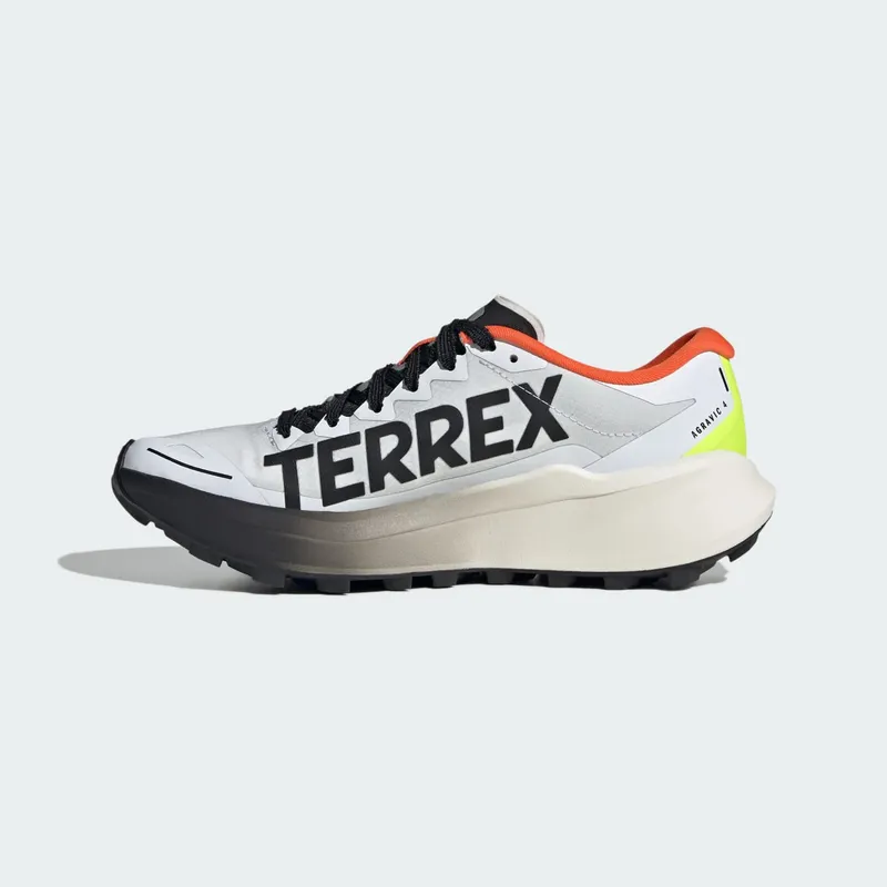 Adidas Terrex Agravic 4 Trail Running Shoes Cloud White / Core Black / Semi Impact Orange (KK1136)