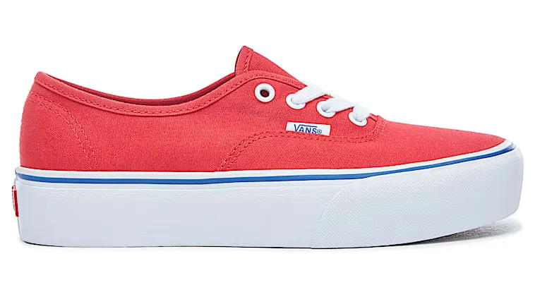 VANS Canvas Authentic Platform 2.0 Schoenen (Rood)