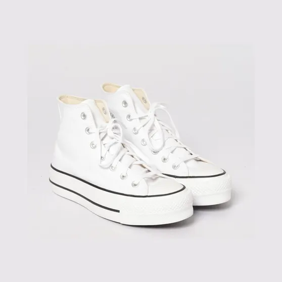 Converse Chuck Taylor All Star Platform Canvas Sneakers White (560846CBIANCO)