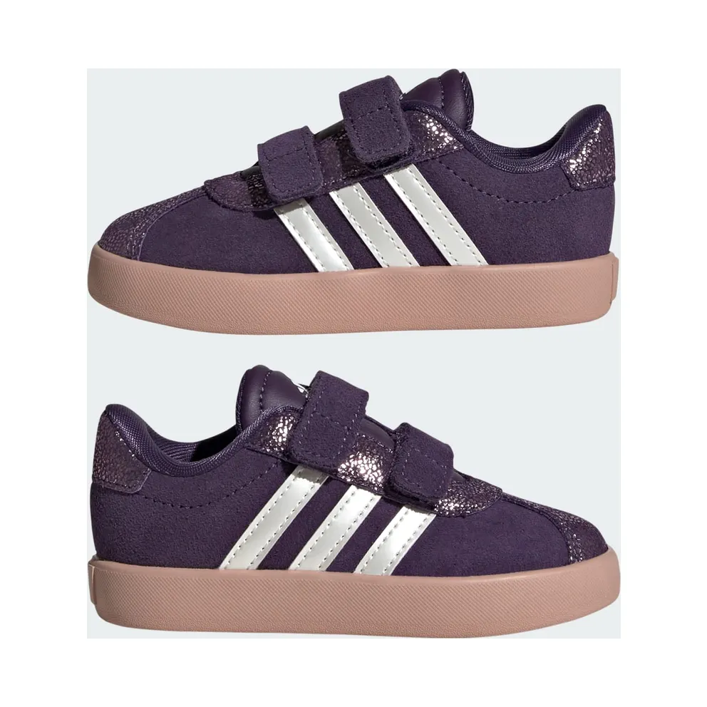 Adidas VL Court 3.0 Kids Aurora Plum / Zero Metalic / Pink Gum (JP7852)