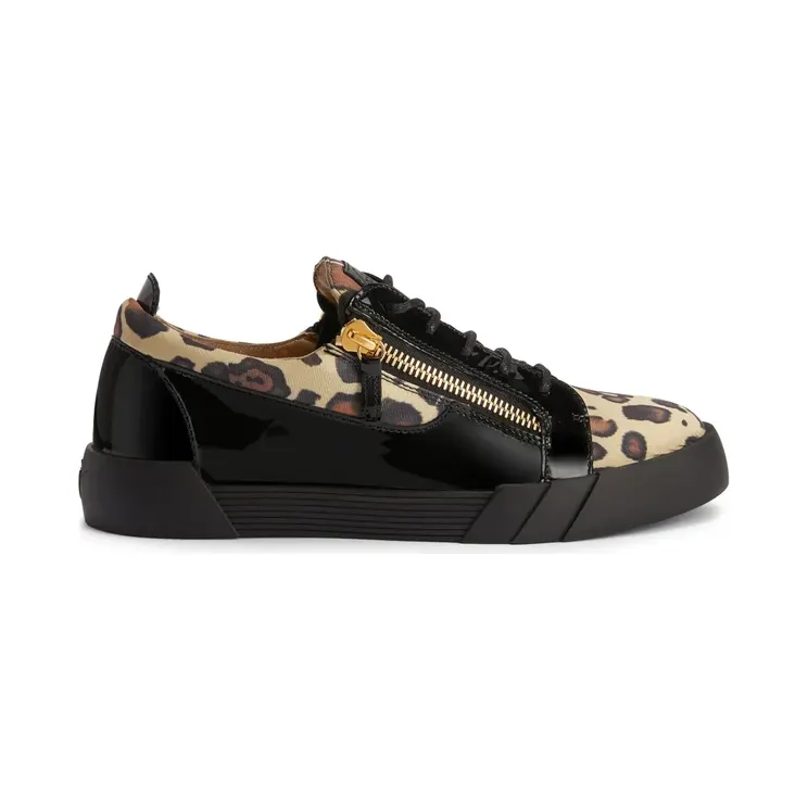 Giuseppe Zanotti Frankie sneakers met slangenleer-effect – Beige (RU00122K69)