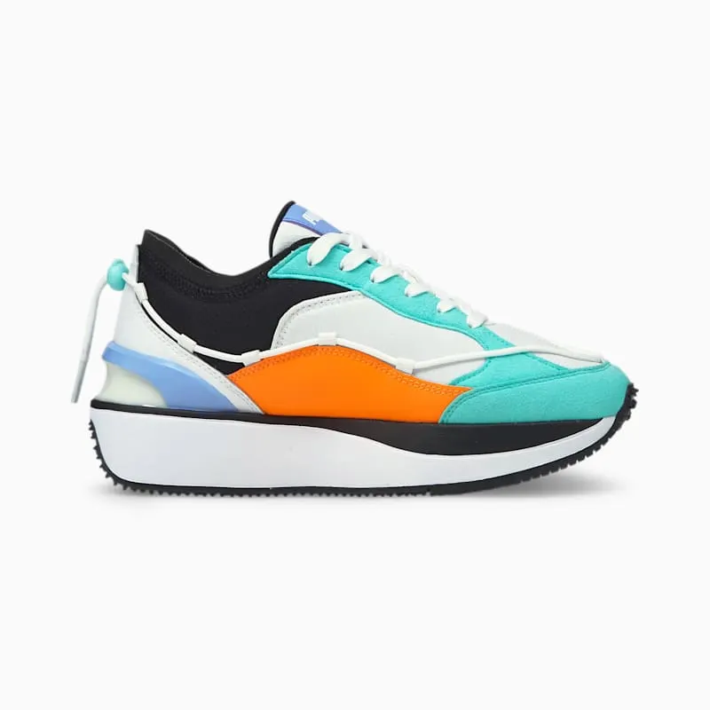 PUMA Cruise Rider Lace Women’ White/Elektro Aqua (381614-02)