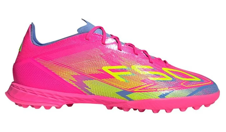 adidas F50 Pro Turf Lucid Pink Lucid Lemon Blue Fusion (JH6416)
