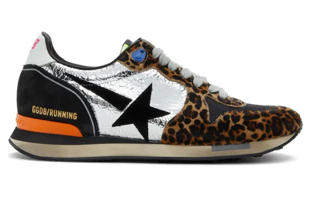 Golden Goose Brown and Black Running Sneakers (GMF00125.F000403.7012)