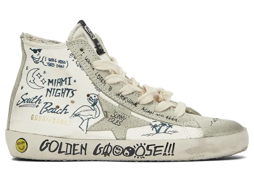 Golden Goose Kids White Francy Classic Sneakers (GYF00113.F002669.10220)