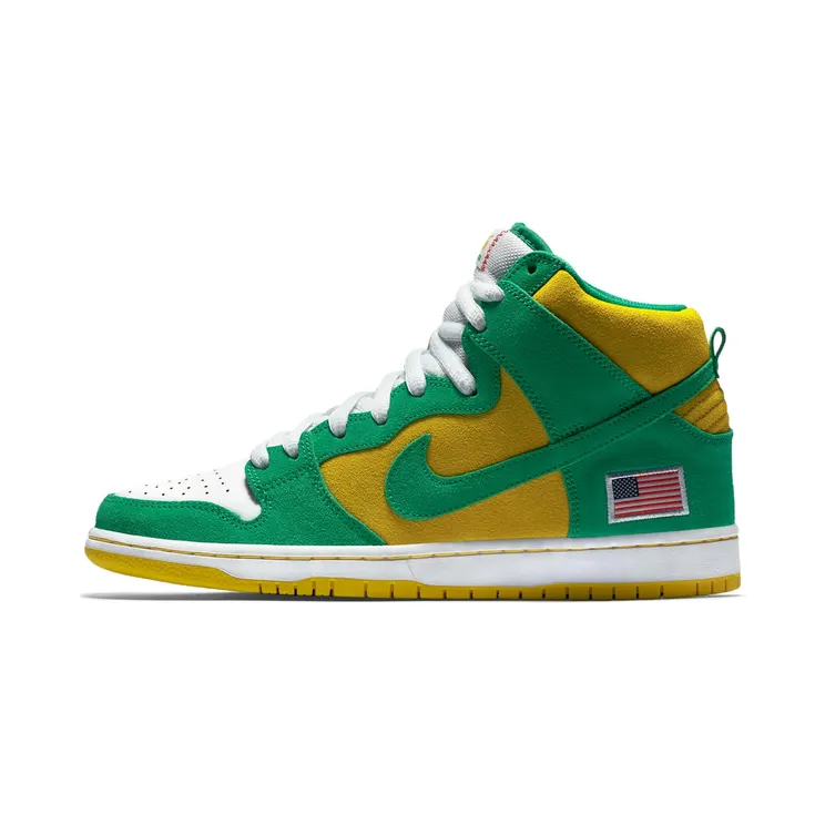 Nike Dunk High Pro SB ‘Oakland Athletics’ stdm grn/stdm grn-blk spd yllw (305050-337)