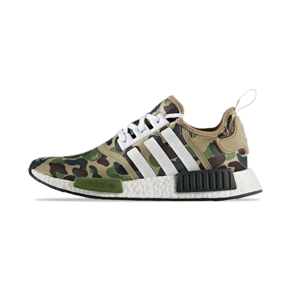 Adidas x Bape NMD R1 Olive Camo (BA7326)