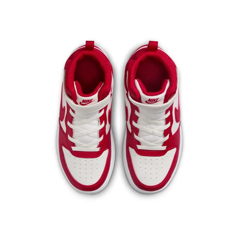 Nike Court Borough Mid 2 Sail White Gym Red (CD7783-124)