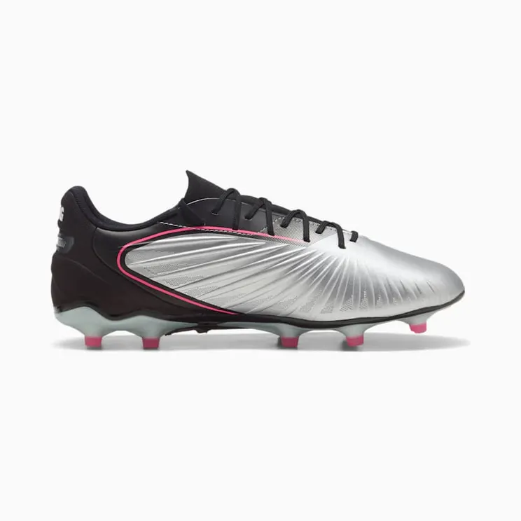 Puma King Match FG/AG Silver Black Sun Struck White (108315-02)