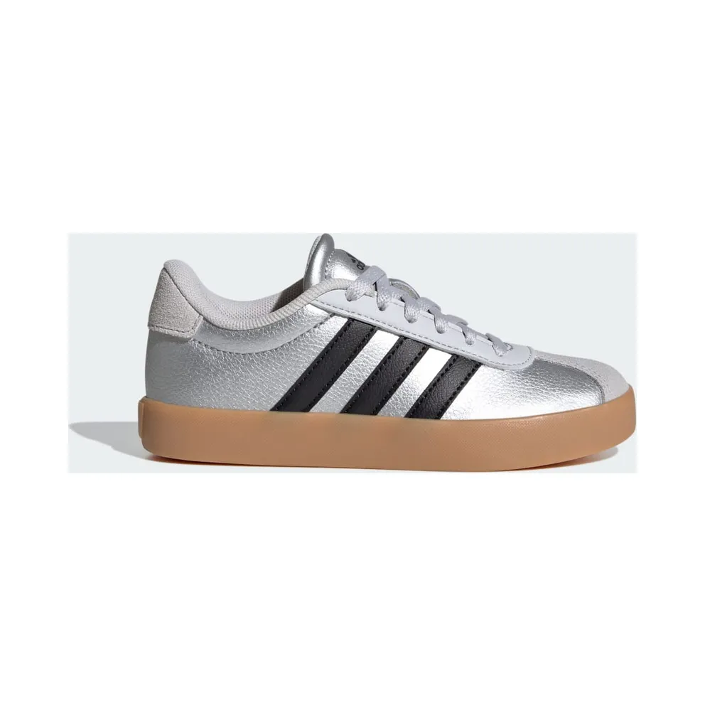 Adidas VL Court 3.0 Silver Metallic / Core Black / Light Solid Grey (IH3945)