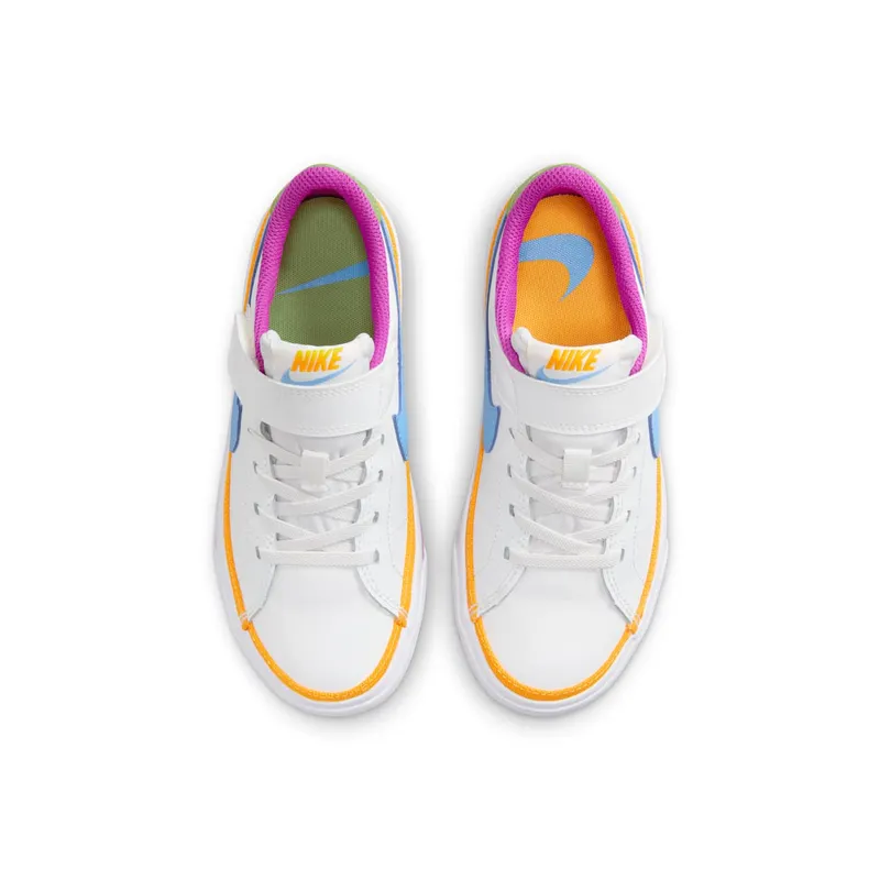 Nike Court Legacy Lift PS “White Multi-Color” (DA5381-123)