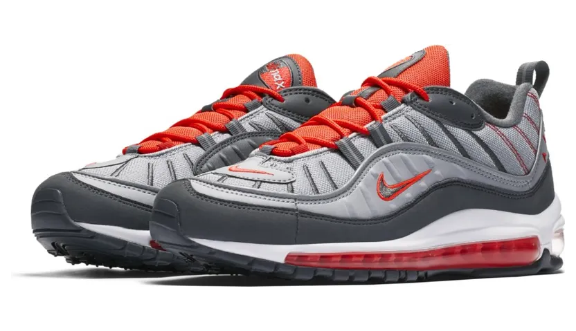 Nike Air Max 98 Wolf Grey Total Crimson (640744-006)