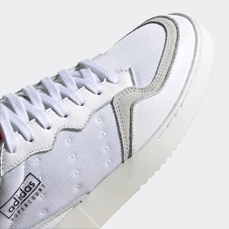 Adidas Supercourt Cloud White / Cloud White / Scarlet (EF5881)