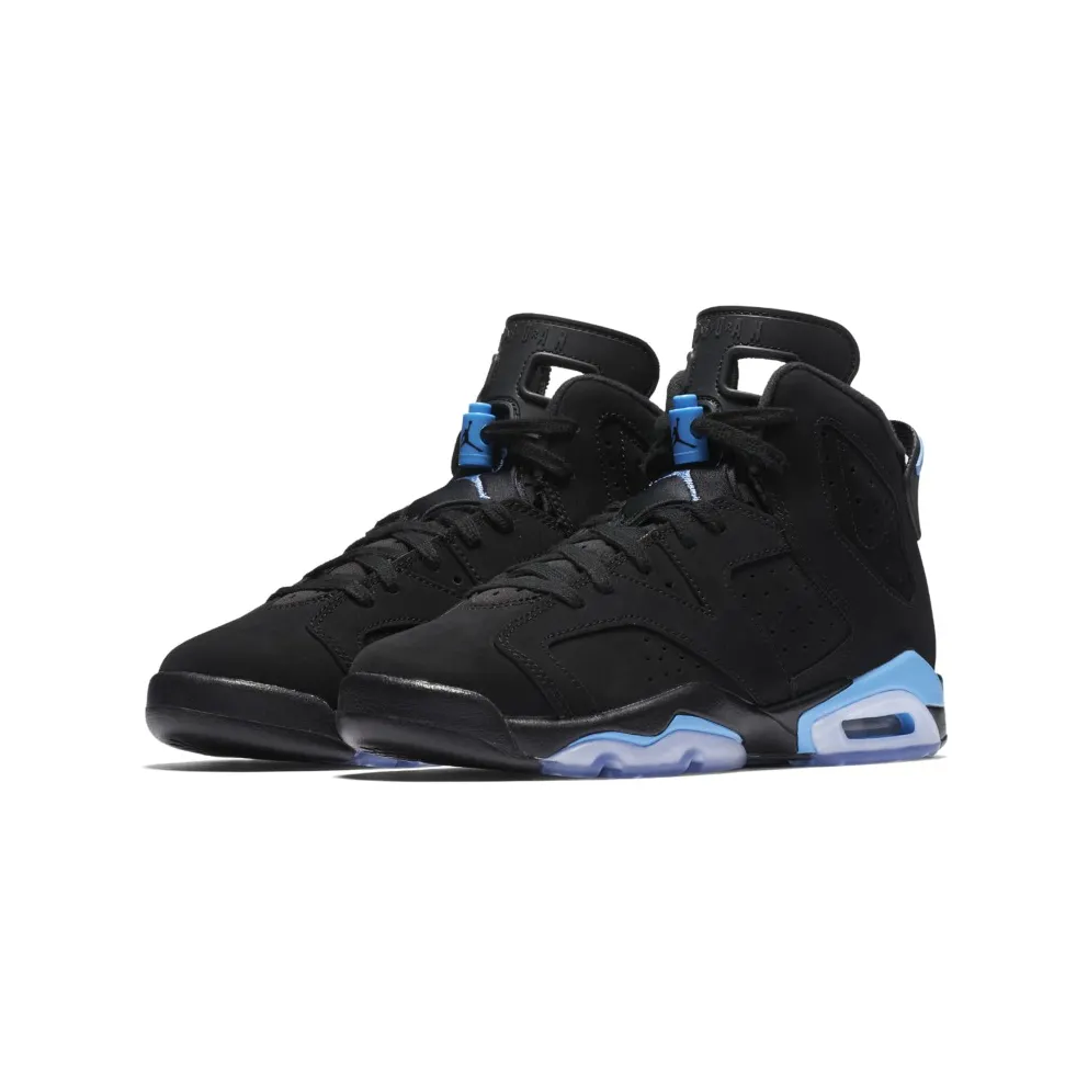 Jordan 6 Retro UNC (GS) Black/University Blue (384665-006)