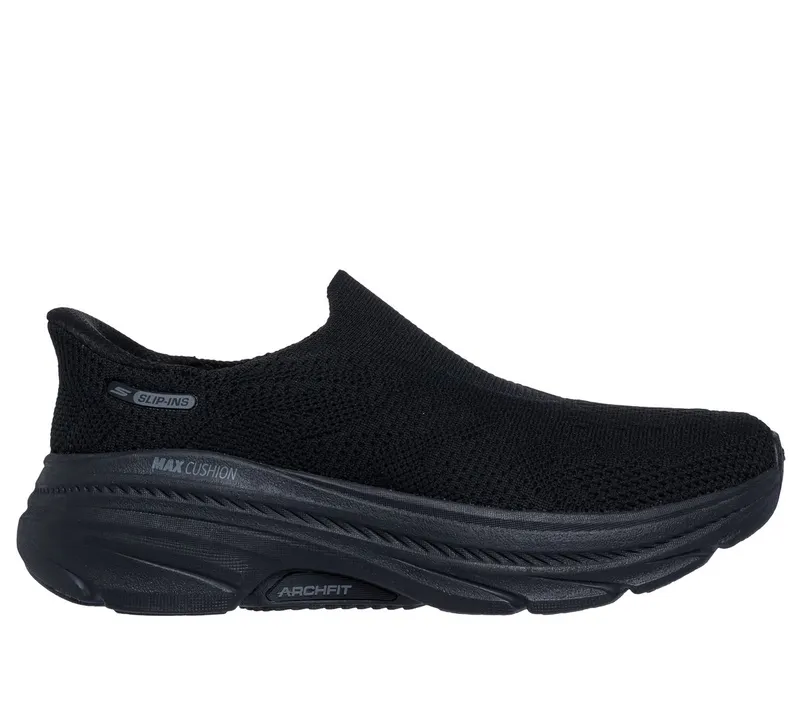 Skechers Slip-ins: Max Cushioning Arch Fit 2.0 “Avner Sneaker Black” (128966BBK)