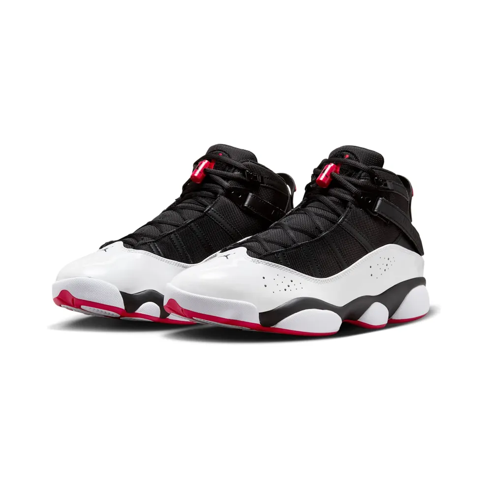 Jordan 6 Rings Black White Varsity Red (322992-067)