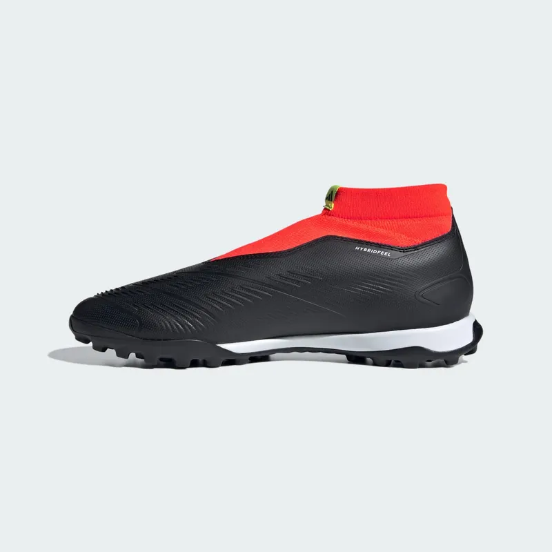 adidas Predator 24 League Laceless Turf Core Black Cloud White Solar Red (IG7715)