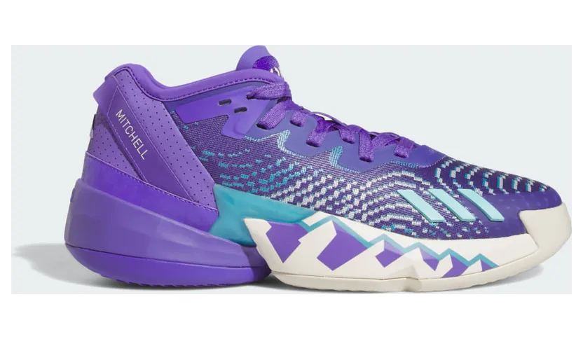 adidas D.O.N. Issue 4 Basketballschuh Purple Rush / Off White / Clear Aqua (HR0710)