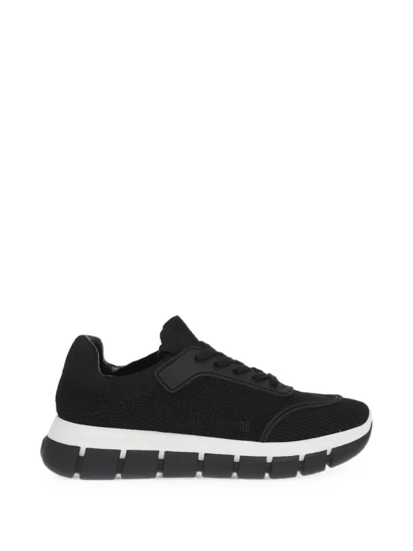 Moschino perforated track-sole – Black (JA15515G0EIZK00A)