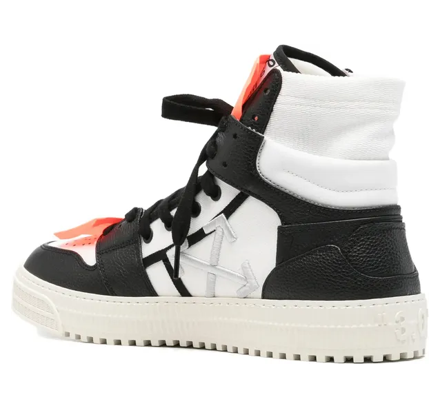 Off-white High-top Lace-up “Black/White” (M065S6L001 WHBLK) (2)