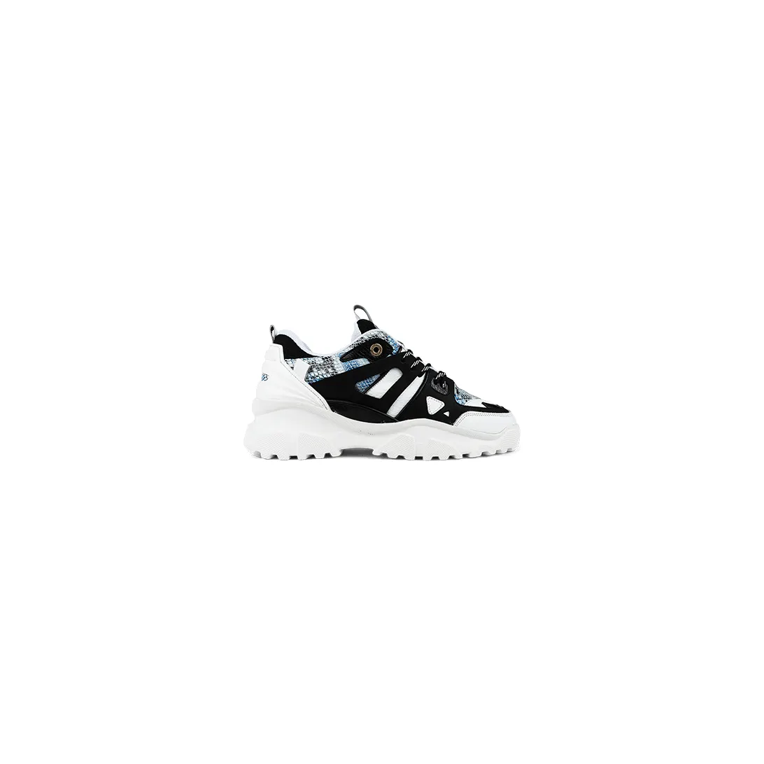 Mason Garments Genova 2 Leather/Snake Black/Blue Schwarz (FW20-9F)