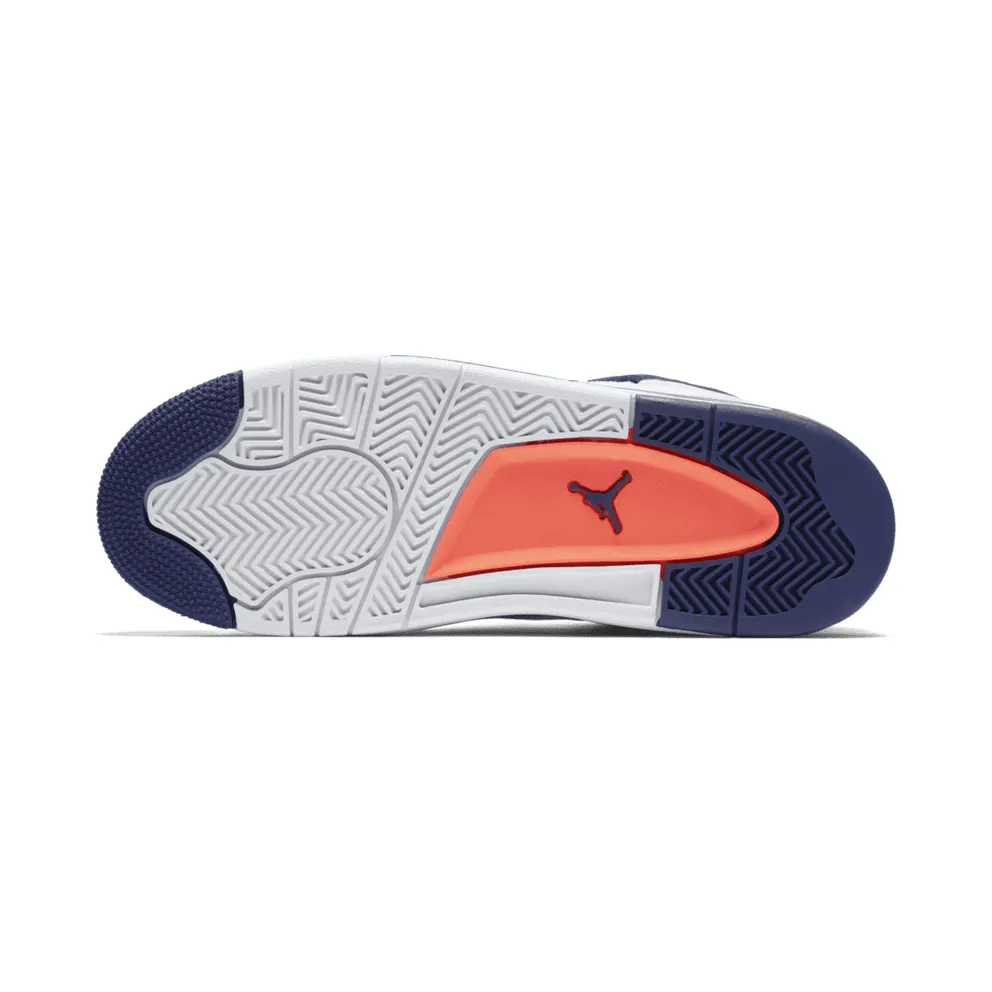 Jordan 4 Retro Deep Royal Blue (GS) White/Deep Royal Blue-Wolf Grey-Hyper Orange (487724-132)