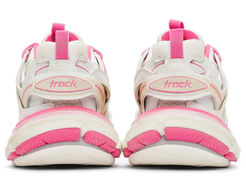 Balenciaga Pink & White Track Sneakers (542436 W1GC3) (4)