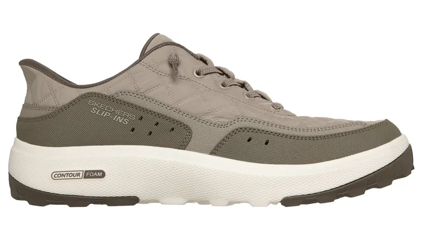 Skechers Slip-ins Relaxed Fit: Urban Explore – Cozy Fit Sneaker Taupe