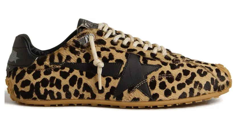 Golden Goose Marathon Speed sneakers met luipaardprint – Bruin (GMF00923F007409)