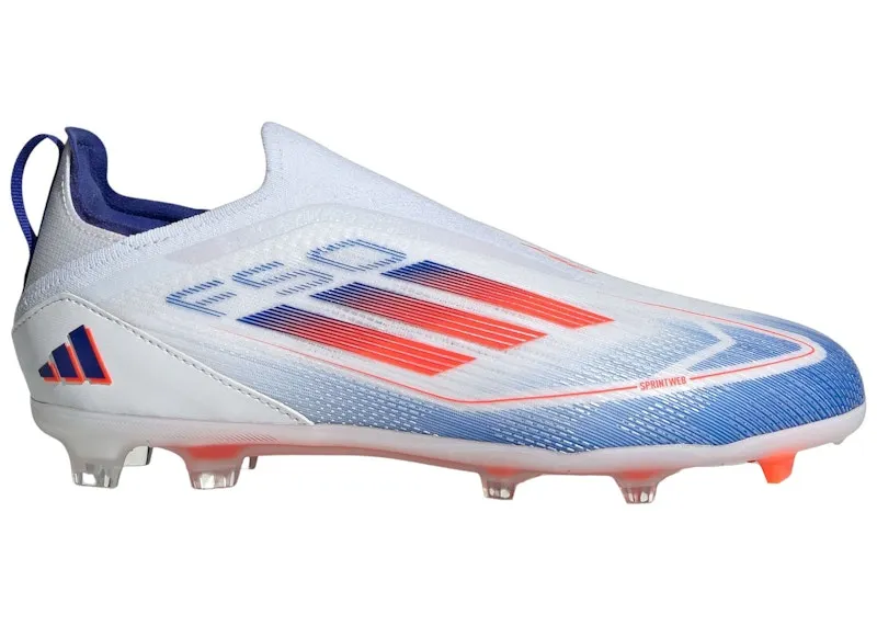 adidas F50 Pro Laceless FG Cloud White Solar Red Lucid Blue (IF1357)