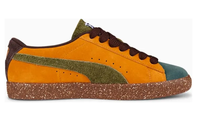 Puma x PERKS AND MINI Suede VTG Groen/Oranje/Bruin (387036-01)