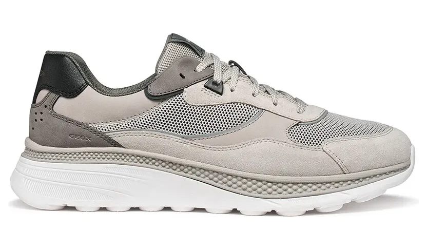 GEOX sneaker Lichtgrijs / Donkergrijs / Zwart (U65HUA01422-C1414)