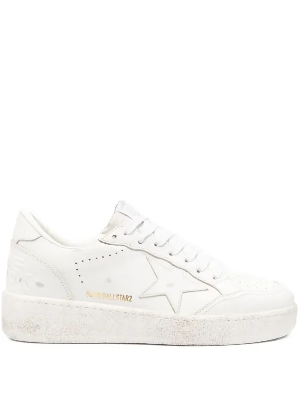 Golden Goose Ball Star leren sneakers – White (GWF00804F007322)