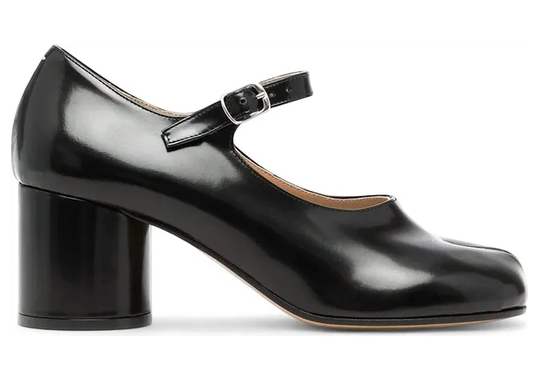 Maison Margiela Tabi Mary-Jane Heels Black (S58WL0217 PS679 T8013)