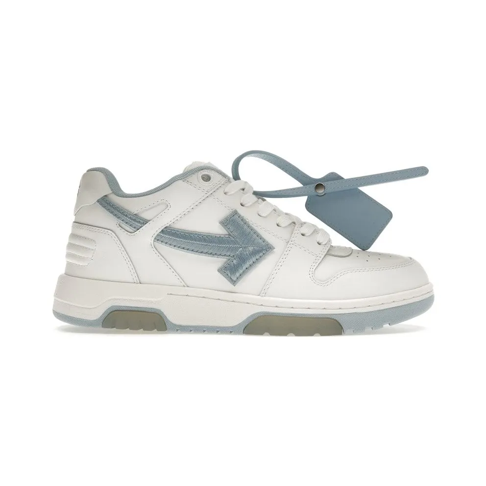 OFF-WHITE Out Of Office OOO Low Tops Embroidered Arrow White Light Blue (OMIA189S22LEA0060145)