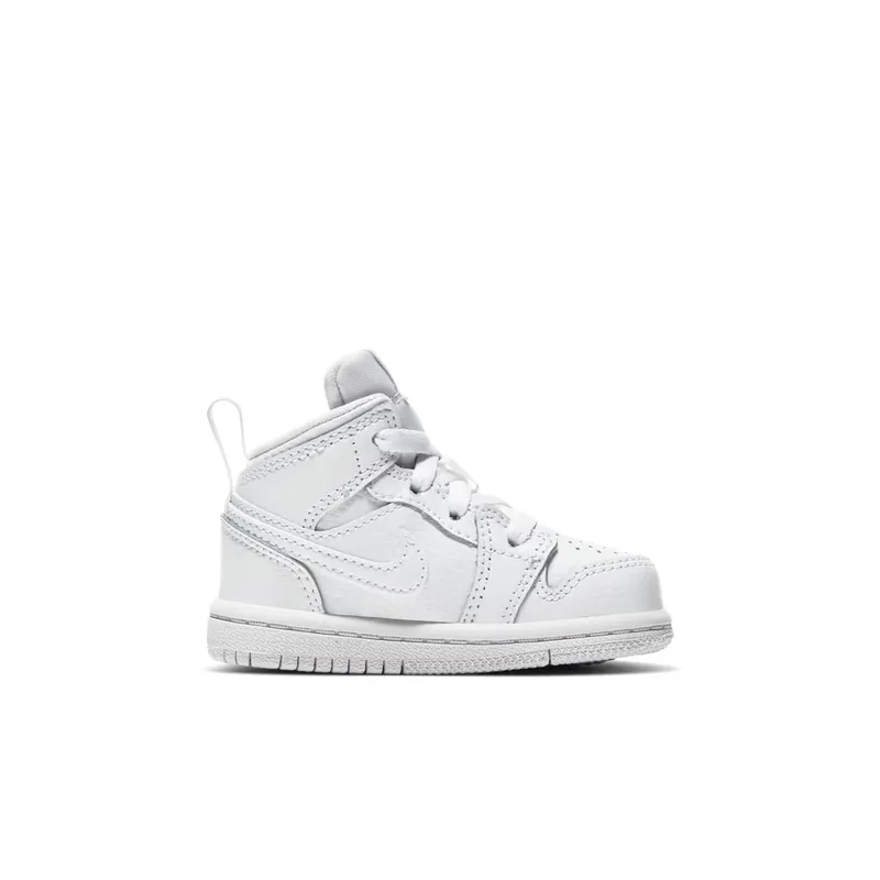 Jordan 1 Mid Triple White (TD) White/White/White (640735-126)