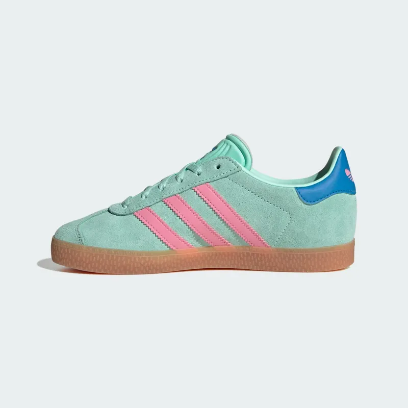 Adidas Gazelle Kids Clear Mint / Bliss Pink / Bright Blue (JP7125)