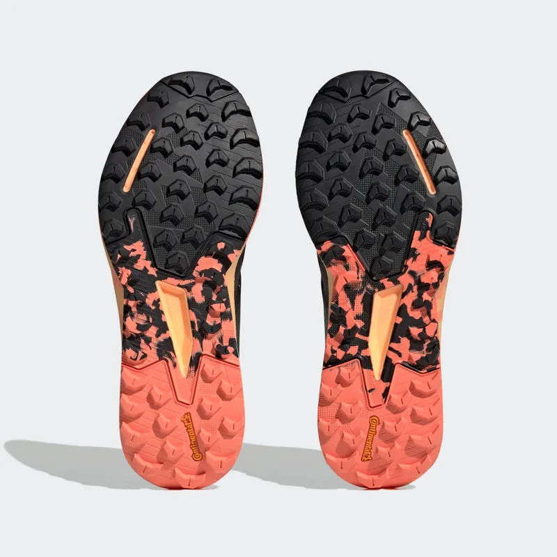 adidas Terrex Agravic Flow 2.0 GORE-TEX Trail Running Core Black / Core Black / Coral Fusion (HR1146)