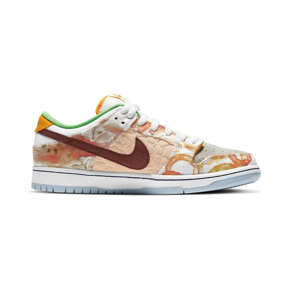 Nike SB Dunk Low Street Hawker (2021) Metallic Copper/Light Silver-Pueblo Brown-Metallic Silver (CV1628-800)