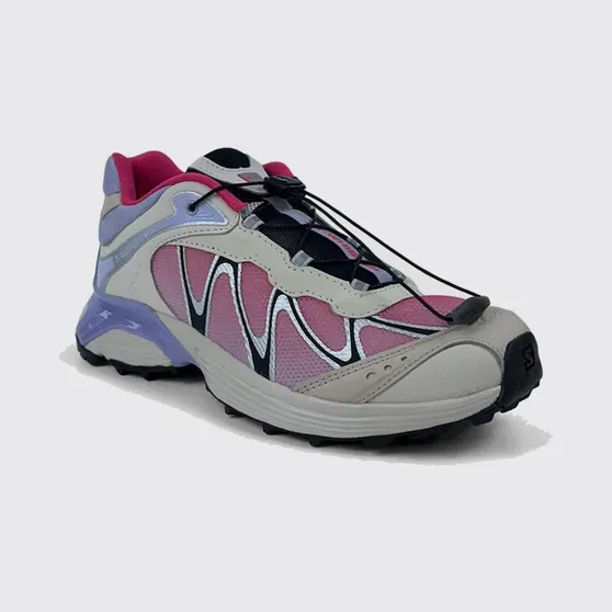 Salomon XT-Whisper Abstract-Pattern Mesh Sneakers with Drawstring Closure Pink (4923050)