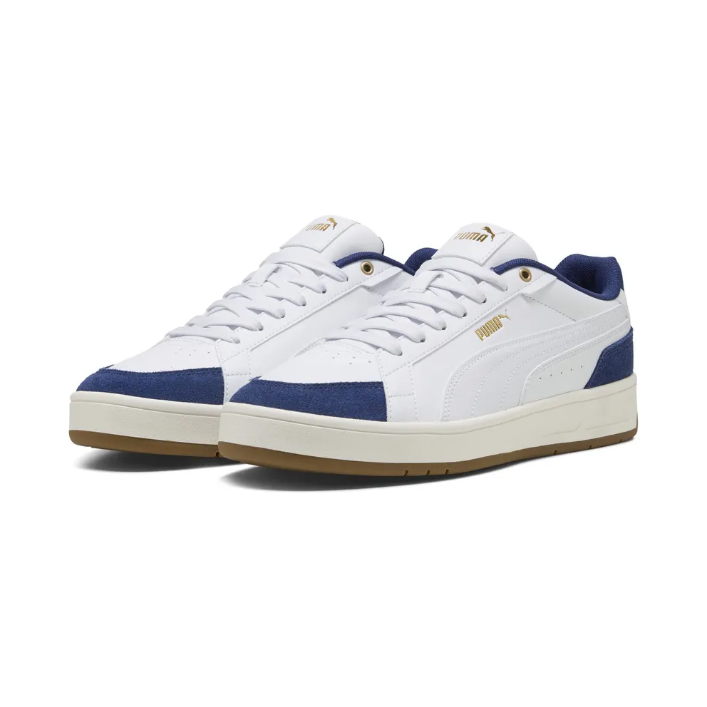 Puma Court Classico Sport “Puma White / Puma White / Blue Jewel” (400731_11)
